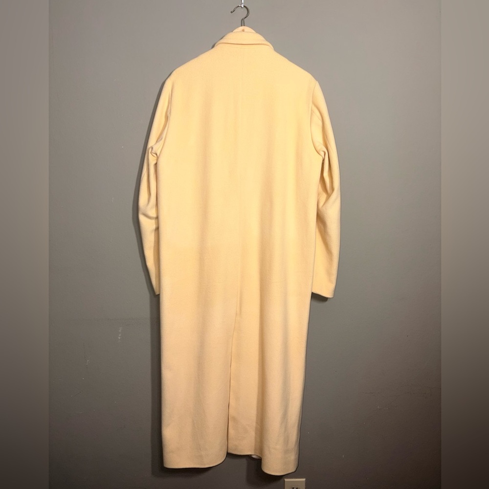 LES TIEN Black Label Cashmere Car Unisex Coat in Canary - Picture 6 of 16